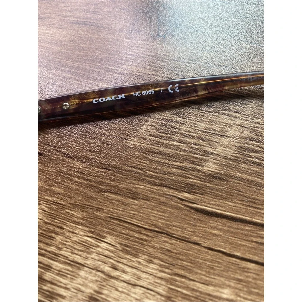 Coach Eyeglasses FRAMES ONLY HC 6065 49-17-135 Confetti Light Brown 378